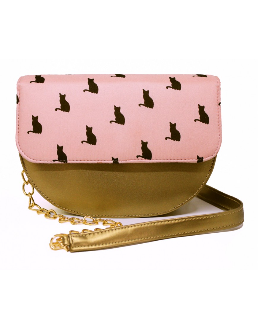 Pink Cat Sling Bag
